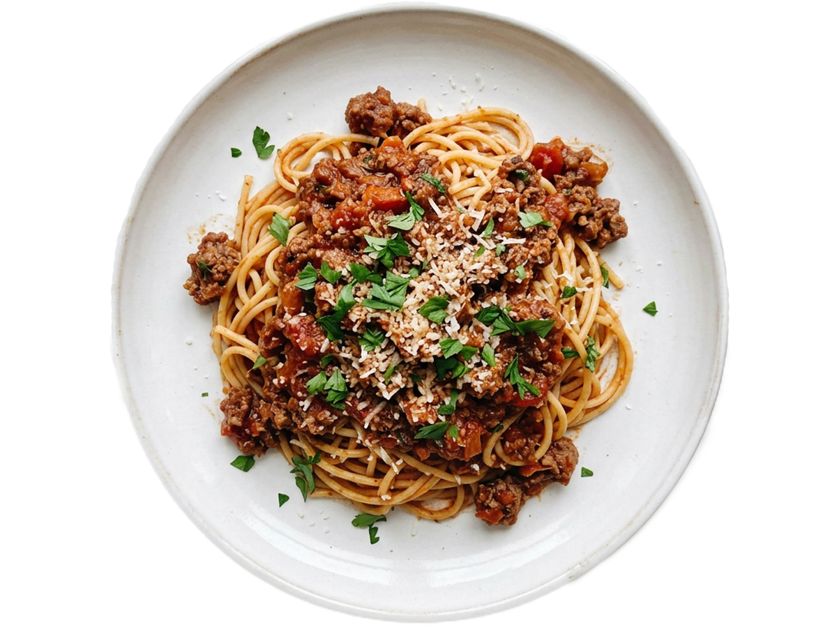 ミートソースパスタ